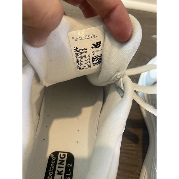 New Balance 577 Walking DSL-2 Size 8.5 2A Absorb Hook-Loop Strap White WW577VW - Picture 10 of 11